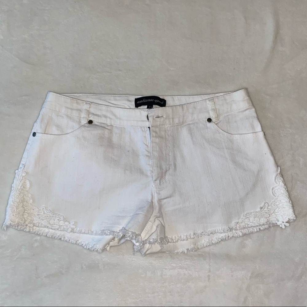 !!New!! Ambiance Apparel White Shorts